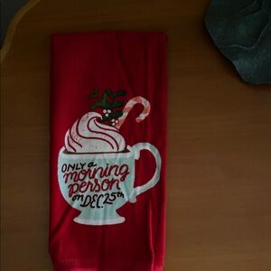 Red Holiday Kitchen Towel